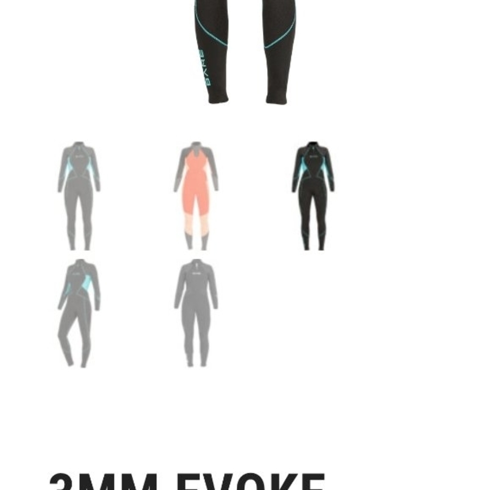 Women's Black and Red Wetsuit - Picture 7 of 8